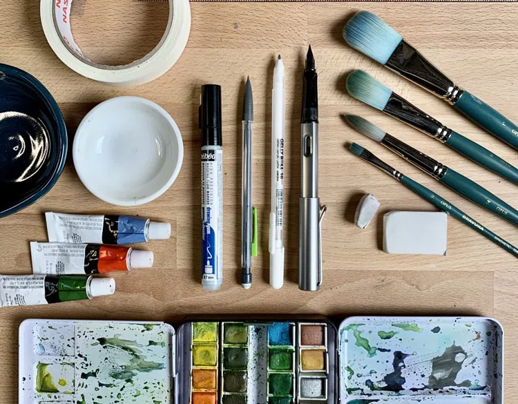 CURSO INICIACIÓN ACUARELA CREATIVA