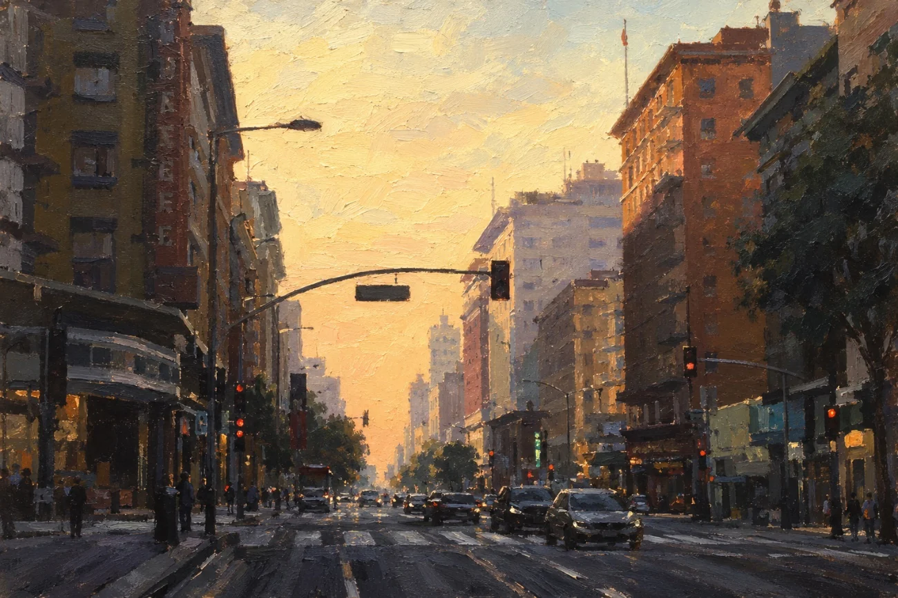 Pintura de paisaje urbano de José Payá