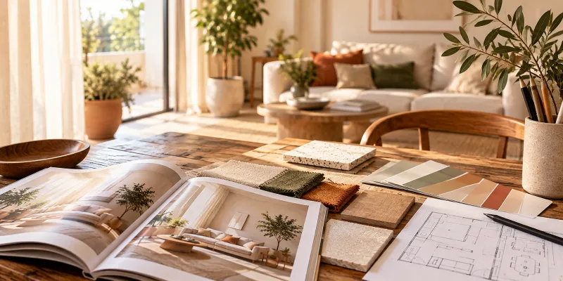 Materiales, planos e inspiración para un proyecto de interiorismo