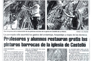Levante EMV Restauración de las pinturas murales Castelló de la Ribera