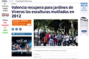 El Mundo - Valencia recupera para jardines de Viveros las esculturas mutiladas en 2012
